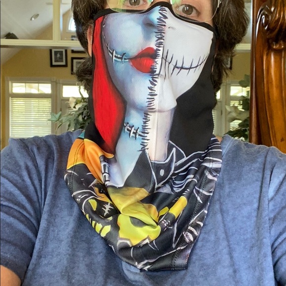 Nightmare Before Christmas Jack Sally face mask - Picture 4 of 7